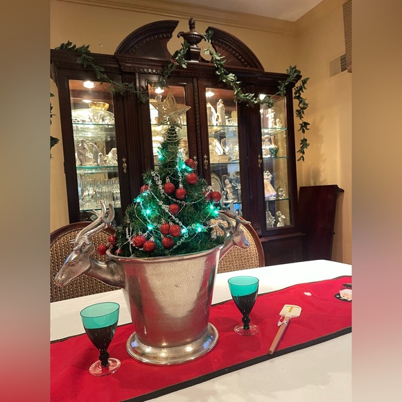 Boho Silver Celestial Painted Clay Star Moon Plate Charger 7.25”Glass votive 2Pc - Picture 15 of 16